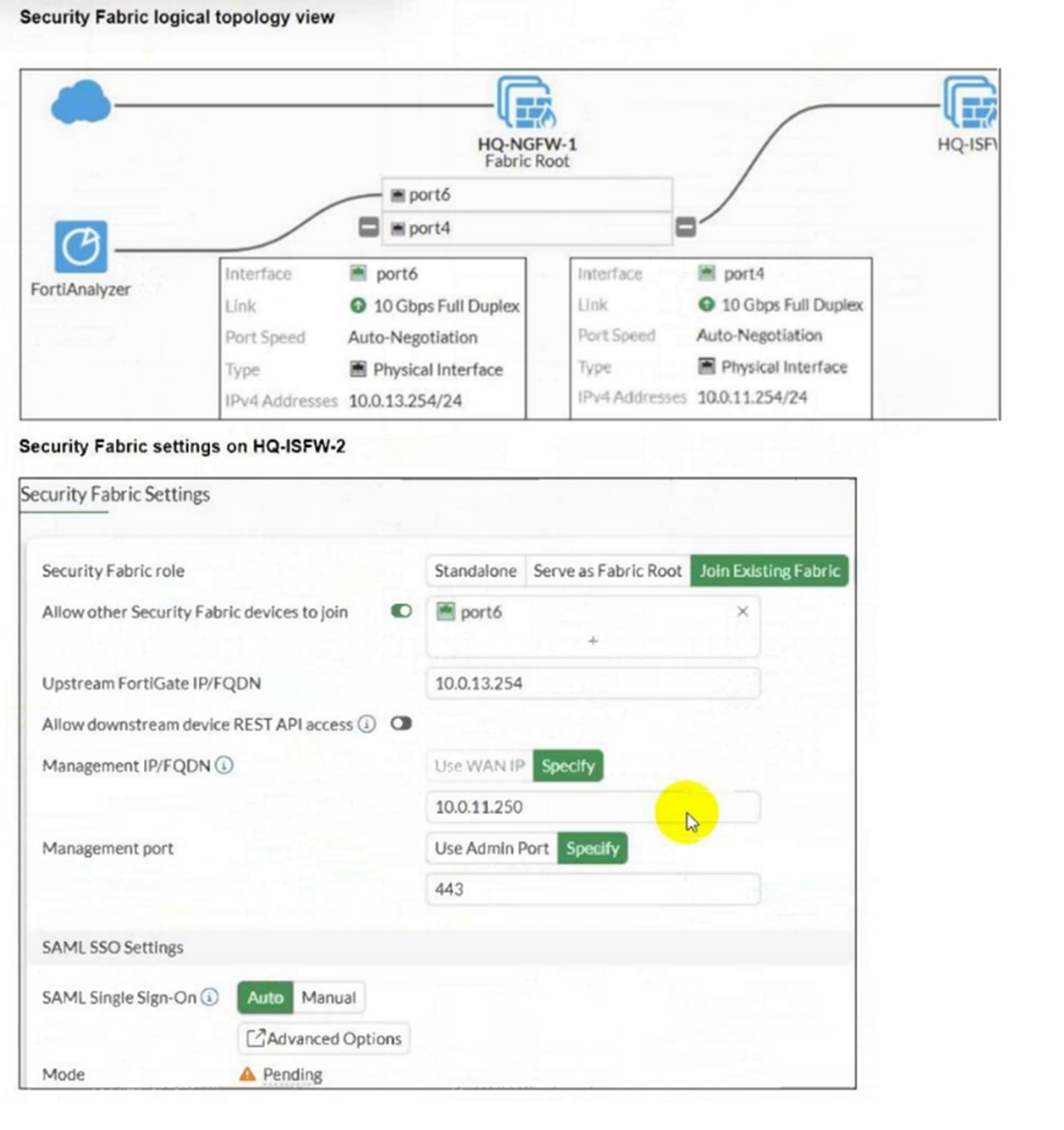  Exam Question 5 Exhibit 1